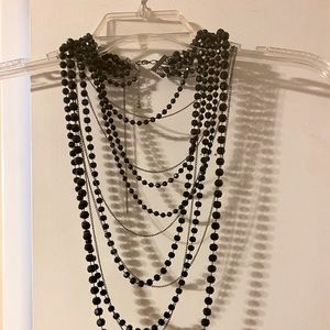 Layered black necklace, OS. Torrid.